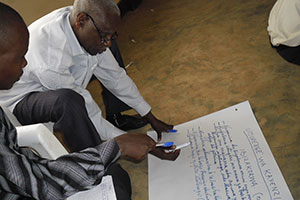 The Rwanda Men's Resource Centre trains men to change negative and violent behaviour. Photo: RWAMREC