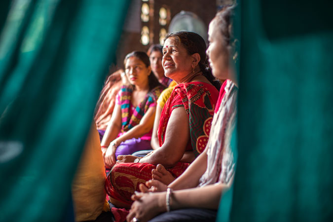 Sabitri Lamichanne, a case worker, at the multipurpose women's centre in Panchkhal on July 1,2015.