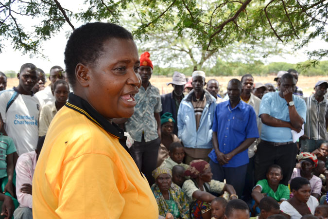 Marietha Maige, running for the Itilima District Council, Tanzania. Photo: UN Women/Stephanie Raison.