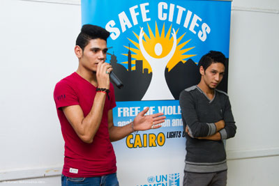 one of the Tuk Tuk drivers that received training through the Safe Cities programme in Cairo explains how it changed his perspective on harassment