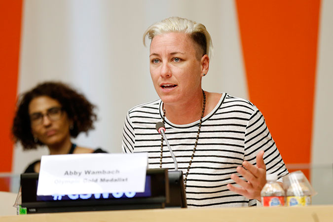 Abby Wambach. Photo: UN Women/Ryan Brown