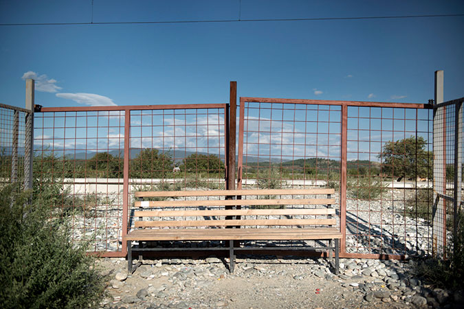 Vinojug Transit Centre in fYR Macedonia. Photo: UN Women/Ventura Formicone