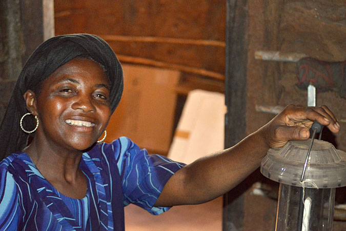 Eisha Mohammed, 41, is a solar engineer working and living in Mjimwema, a remote village in southern Tanzania. Photo: UN Women/Stephanie Raison