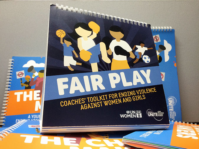 On 18 August 2015, UN Women Asia and the Pacific, in partnership with International Federation of Muaythai Amateur ran a consultation session with 26 Muaythai coaches from around the world on the development of a new training package on the prevention of violence against women to be delivered in the sports settings. Photo: UN Women