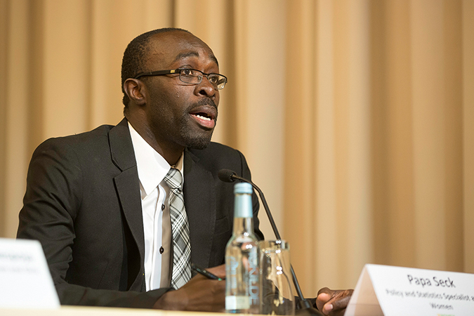 Papa Seck, Chief Statistician of UN Women Photo: UN Women/Jacob Crawfurd