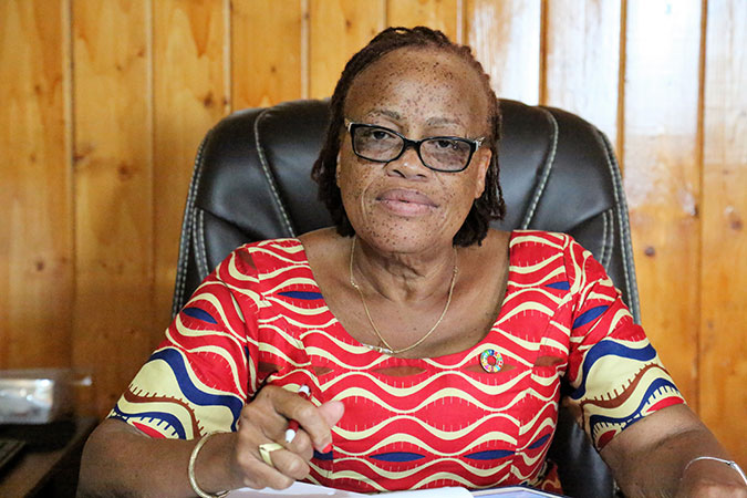 Honorable Julia Duncan-Cassell, Minister of Gender Children and Social Protection of Liberia. Photo: UN Women/Winston Daryoue