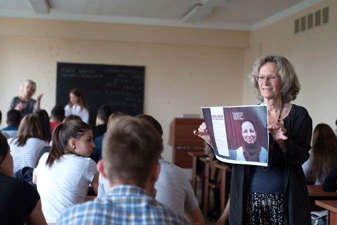 Lively sessions were held at the Faculty of Journalism and Communication Sciences of the State University of Moldova. Photo: UN Programme “Women in politics”/ Ramin Mazur