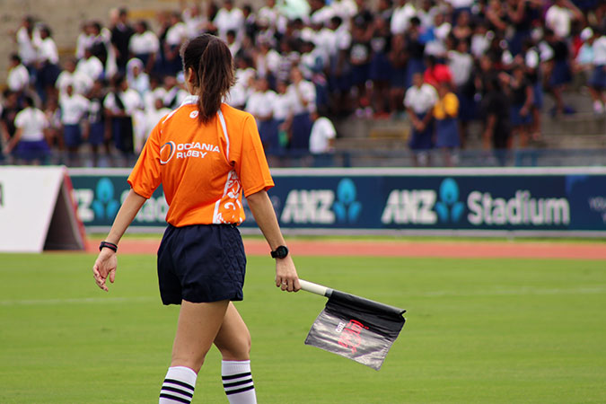 The Oceania Rugby Sevens Championship had a record number of women players and an increase in female coaches, managers and workforce staff. Photo: UN Women/Caitlin Clifford
