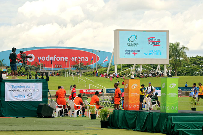 The Oceania Rugby Sevens Championships, held in Suva, Fiji. Photo: UN Women/Caitlin Clifford