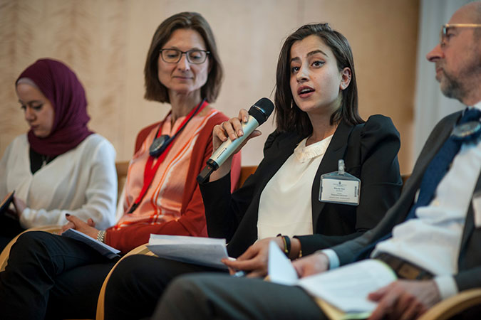 Side event at the second conference on 'Supporting the future of Syria and the region', taking place in Brussels from 24 to 25 April. Photo credit: Tineke D'haese/OXFAM