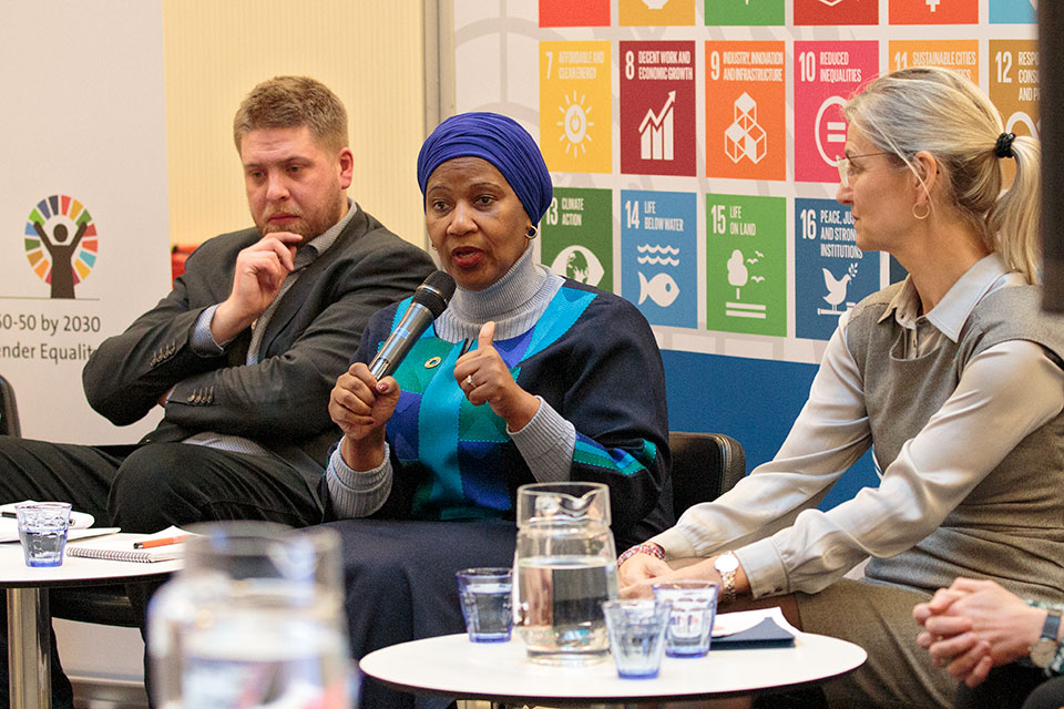 UN Women Executive Director Phumzile Mlambo-Ngcuka during her visit to Denmark. Photo: UN Women/Caroline Rusten
