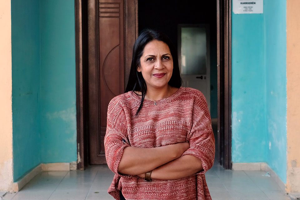 Fatmira Dajlani leads the “Roma Gateway for Integration” organization in Fushe Kruje, Albania . Photo: UN Women/Parllaku