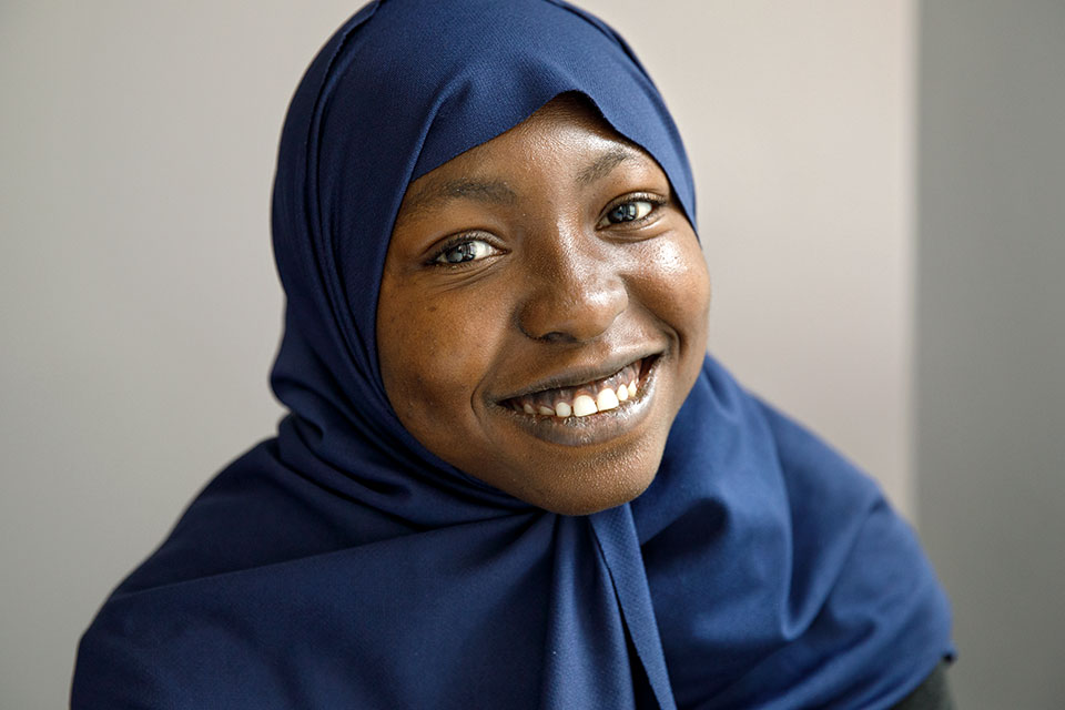 Activist Jakomba Jabbie poses for a photo at UN Women Headquarters in New York. Photo: UN Women/Ryan Brown