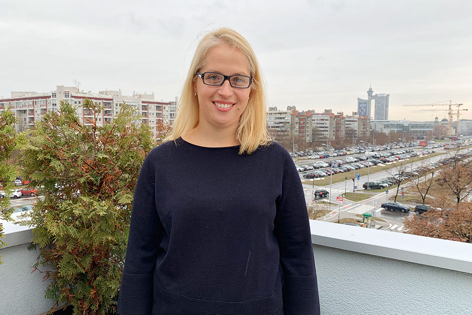 Milena Zindovic poses for a photo. Photo: UN Women/Elif Gulec