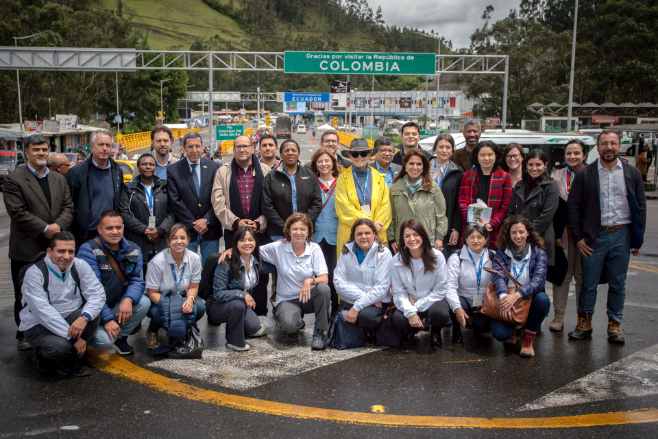 Executive Boards of UN Women, UNICEF, WFP discussed the binational project supported by the Peacebuilding Fund to protect people at Ecuador- Colombia border who are affected by the conflict and human trafficking. Photo: UN Women/Luis Ponce