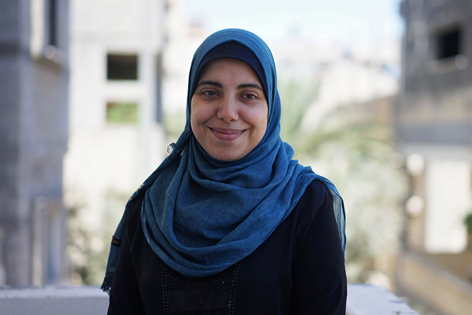 Narjis Mohaisen, from Palestine.  Photo: UN Women/Seung Deok Seo