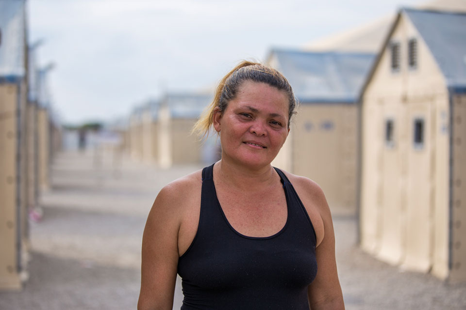 Briggitte Jimenez left everything she had in Venezuela, in the hope of finding the cure for her oldest son, who had cancer. UN Women's programme helped her when she was in a very challenging moment of her life. Photo: UN Women/Felipe Abreu