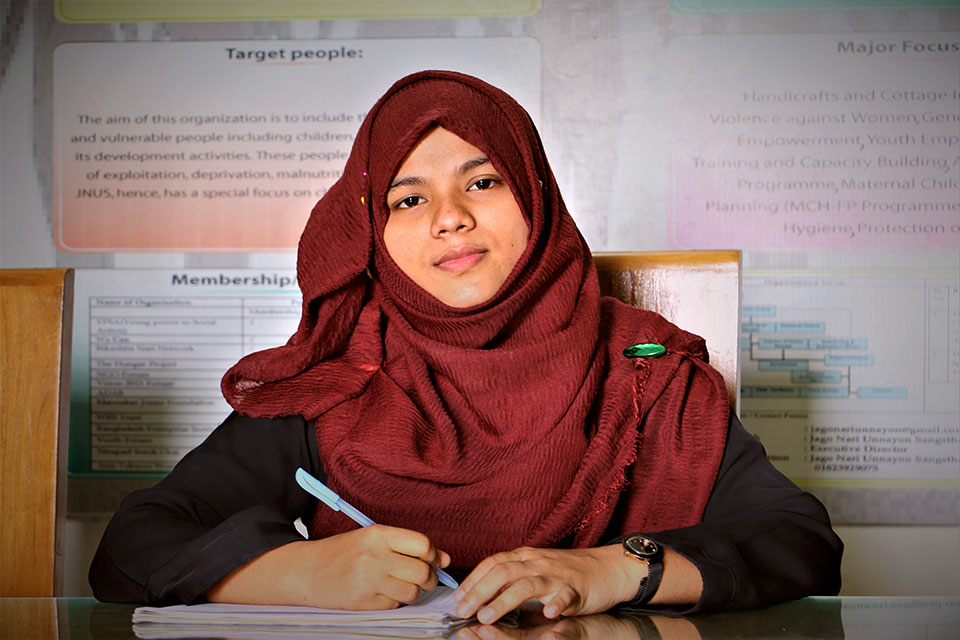Rimu Sultana Rimu. Photo: UN Women/Mahmudul Karim 