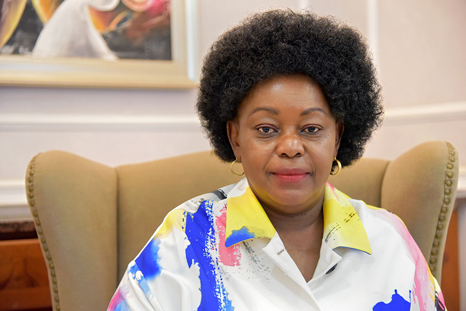 Millie Odhiambo has served as a Member of Parliament since 2008. She will stand for election again in 2022. Photo: UN Women/Luke Horswell
