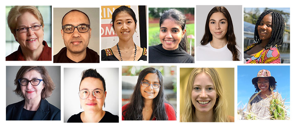 collage of portraits of feminist activists