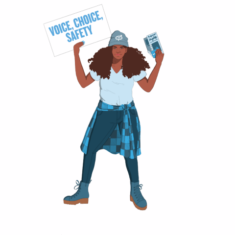 illustrated Generation Equality sexual and reproductive health and rights hero