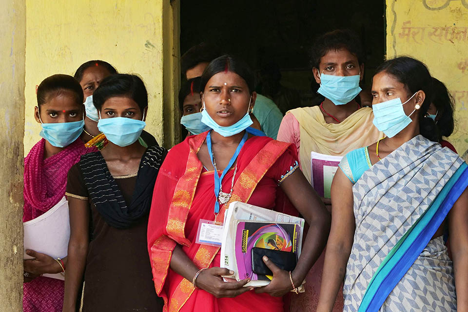 Participants in UN Women India’s Second Chance Educational and Vocational Learning Programme. Photo: UN Women