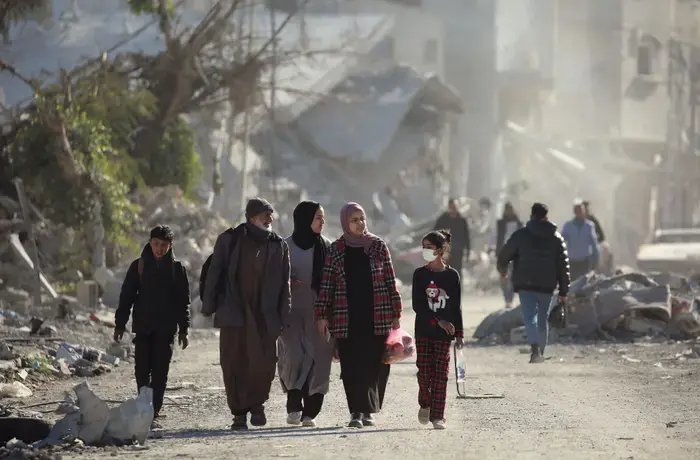 First day of ceasefire, Jan 2025, Palestine