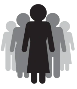 of women report not meeting once with women outside their immediately family in the last three months.