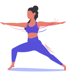 illustration of a female athlete