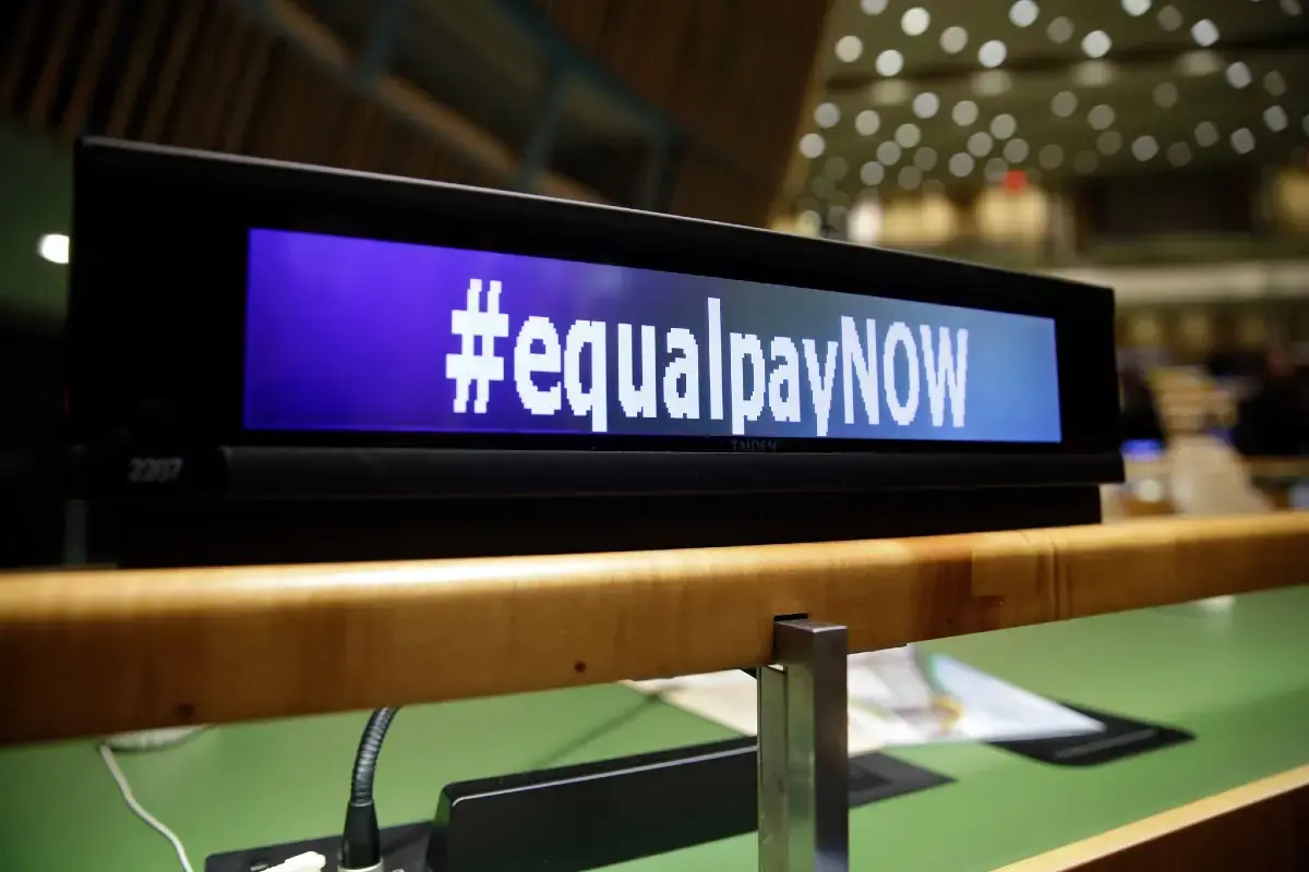Launch of the Equal Pay Platform of Champions, calling for equal pay for work of equal value at #CSW61, UN Headquarters in New York. March, 2017. Photo: UN Women/Ryan Brown.