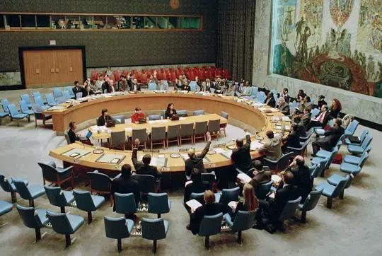 The Security Council room at UN Headquarters