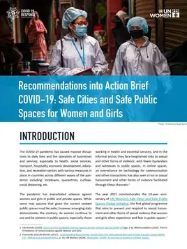 Recommendations into action brief COVID-19: Safe cities and safe public spaces for women and girls