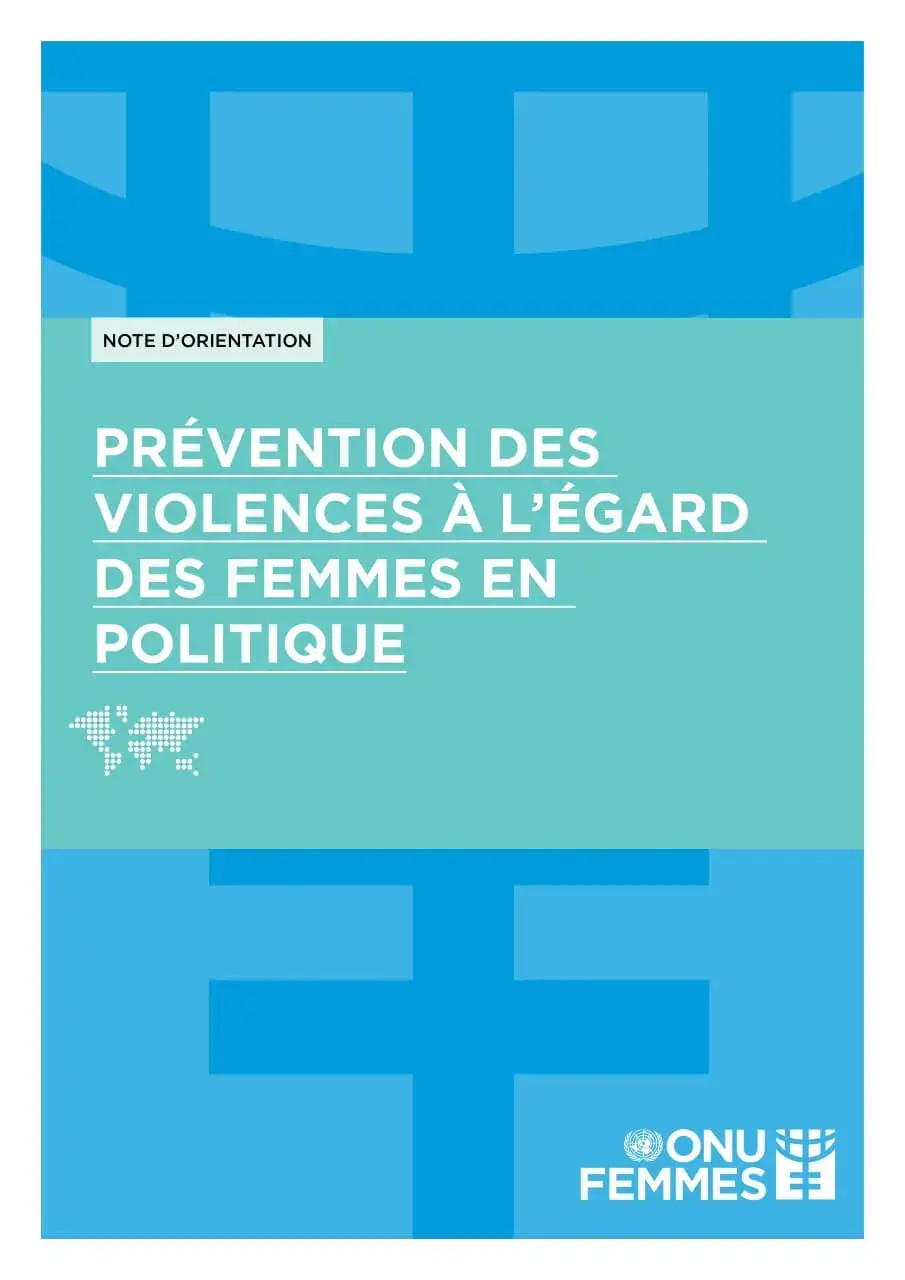 Note d’orientation : Prévenir la violence à l’égard des femmes en politique