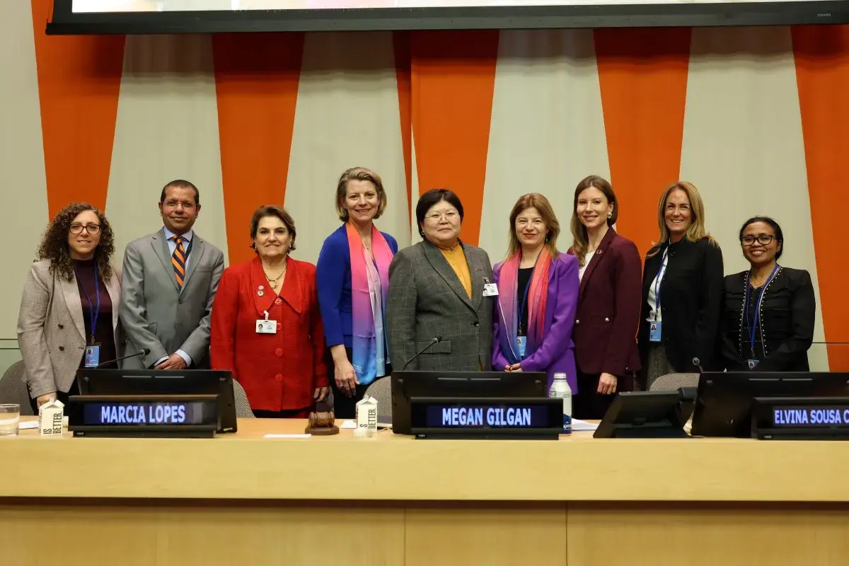 Panelists pose for a group photo