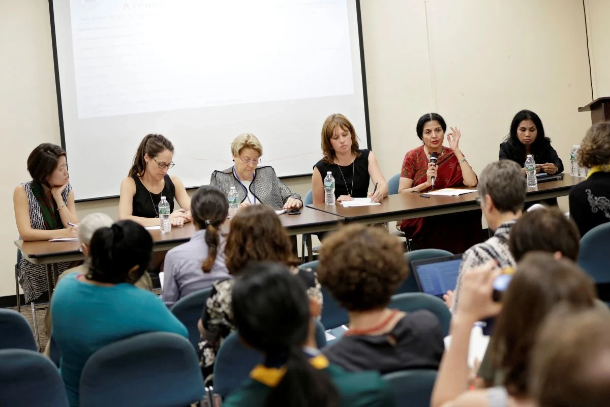 A panel of feminists and advocates at UNGA80