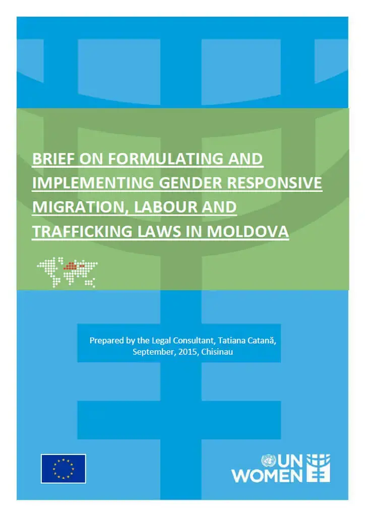 Brief on formulating and implementing gender-responsive migration, labour and trafficking laws in Moldova