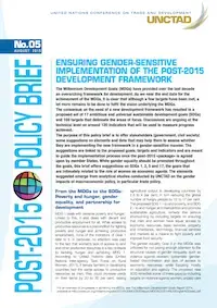 Ensuring Gender-Sensitive Implementation of the Post-2015 Development Framework